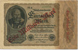 Deutsches Reich Inflation 1919-1924 1 Milliarde Mark Rosenberg Nr. 110e – Firmendruck KN 6stellig grün FZ und Reihe schwarz -