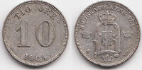 Schweden - Sweden 10 Oere Oscar II. 1872-1907 -