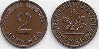 BRD 2 Pfennig Kupfer -