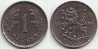 Finnland - Finland 1 Markkaa 1950 H Republik seit 1917 sehr schön/vorzüglich - minimal fleckig