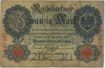 Deutsches Reich 1874-1914 20 Mark Rosenberg Nr. 37 -