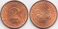 BRD 2 Pfennig Stahl/kupferplattiert -