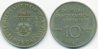 DDR 10 Mark 25 Jahre DDR - Kupfer/Nickel