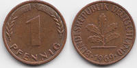 BRD 1 Pfennig Stahl/kupferplattiert -