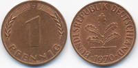 BRD 1 Pfennig Stahl/kupferplattiert -