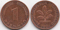 BRD 1 Pfennig Stahl/kupferplattiert -