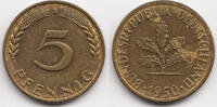 BRD 5 Pfennig Stahl/tombakplattiert -