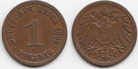 Kaiserreich 1 Pfennig großer Adler - Kupfer -