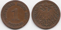 Kaiserreich 1 Pfennig großer Adler - Kupfer -