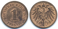 Kaiserreich 1 Pfennig großer Adler - Kupfer -