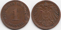 Kaiserreich 1 Pfennig großer Adler - Kupfer -