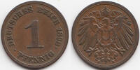 Kaiserreich 1 Pfennig großer Adler - Kupfer -