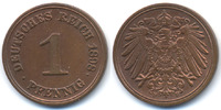 Kaiserreich 1 Pfennig großer Adler - Kupfer -
