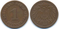 Kaiserreich 1 Pfennig großer Adler - Kupfer -