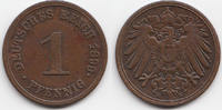 Kaiserreich 1 Pfennig großer Adler - Kupfer -