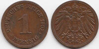 Kaiserreich 1 Pfennig großer Adler - Kupfer -