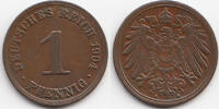 Kaiserreich 1 Pfennig großer Adler - Kupfer -