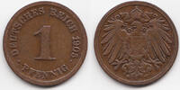Kaiserreich 1 Pfennig großer Adler - Kupfer -