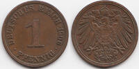 Kaiserreich 1 Pfennig großer Adler - Kupfer -