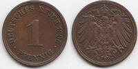 Kaiserreich 1 Pfennig großer Adler - Kupfer -