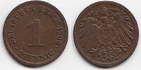 Kaiserreich 1 Pfennig großer Adler - Kupfer -
