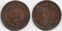 Kaiserreich 1 Pfennig großer Adler - Kupfer -
