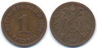 Kaiserreich 1 Pfennig großer Adler - Kupfer -