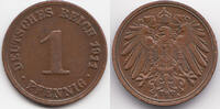 Kaiserreich 1 Pfennig großer Adler - Kupfer -