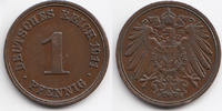 Kaiserreich 1 Pfennig großer Adler - Kupfer -