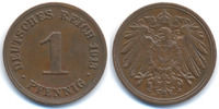 Kaiserreich 1 Pfennig großer Adler - Kupfer -