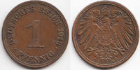 Kaiserreich 1 Pfennig großer Adler - Kupfer -