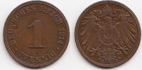 Kaiserreich 1 Pfennig großer Adler - Kupfer -