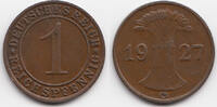 Weimarer Republik 1 Reichspfennig Kupfer -