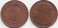 Weimarer Republik 1 Reichspfennig Kupfer -
