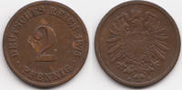 Kaiserreich 2 Pfennig kleiner Adler - Kupfer -