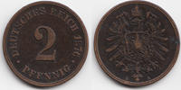 Kaiserreich 2 Pfennig kleiner Adler - Kupfer -