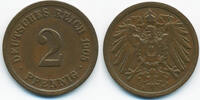 Kaiserreich 2 Pfennig großer Adler - Kupfer -