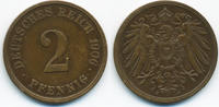 Kaiserreich 2 Pfennig großer Adler - Kupfer -
