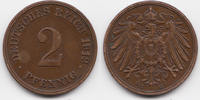 Kaiserreich 2 Pfennig großer Adler - Kupfer -
