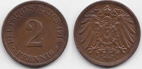 Kaiserreich 2 Pfennig großer Adler - Kupfer -