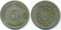 Kaiserreich 5 Pfennig kleiner Adler - Kupfer/Nickel -