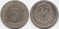 Kaiserreich 5 Pfennig kleiner Adler - Kupfer/Nickel -