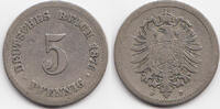 Kaiserreich 5 Pfennig kleiner Adler - Kupfer/Nickel -