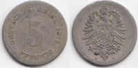 Kaiserreich 5 Pfennig kleiner Adler - Kupfer/Nickel -