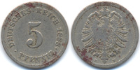 Kaiserreich 5 Pfennig kleiner Adler - Kupfer/Nickel -