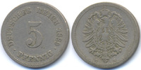Kaiserreich 5 Pfennig kleiner Adler - Kupfer/Nickel -