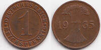 Weimarer Republik 1 Reichspfennig Kupfer -