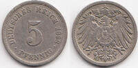 Kaiserreich 5 Pfennig großer Adler - Kupfer/Nickel -
