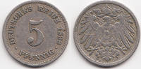 Kaiserreich 5 Pfennig großer Adler - Kupfer/Nickel -