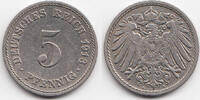 Kaiserreich 5 Pfennig großer Adler - Kupfer/Nickel -